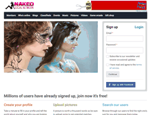 Tablet Screenshot of nakedsocialnetwork.com